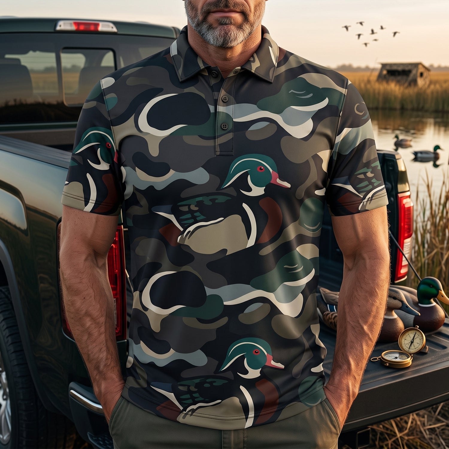 Duck Hunting - Polo Shirt DUPL1034