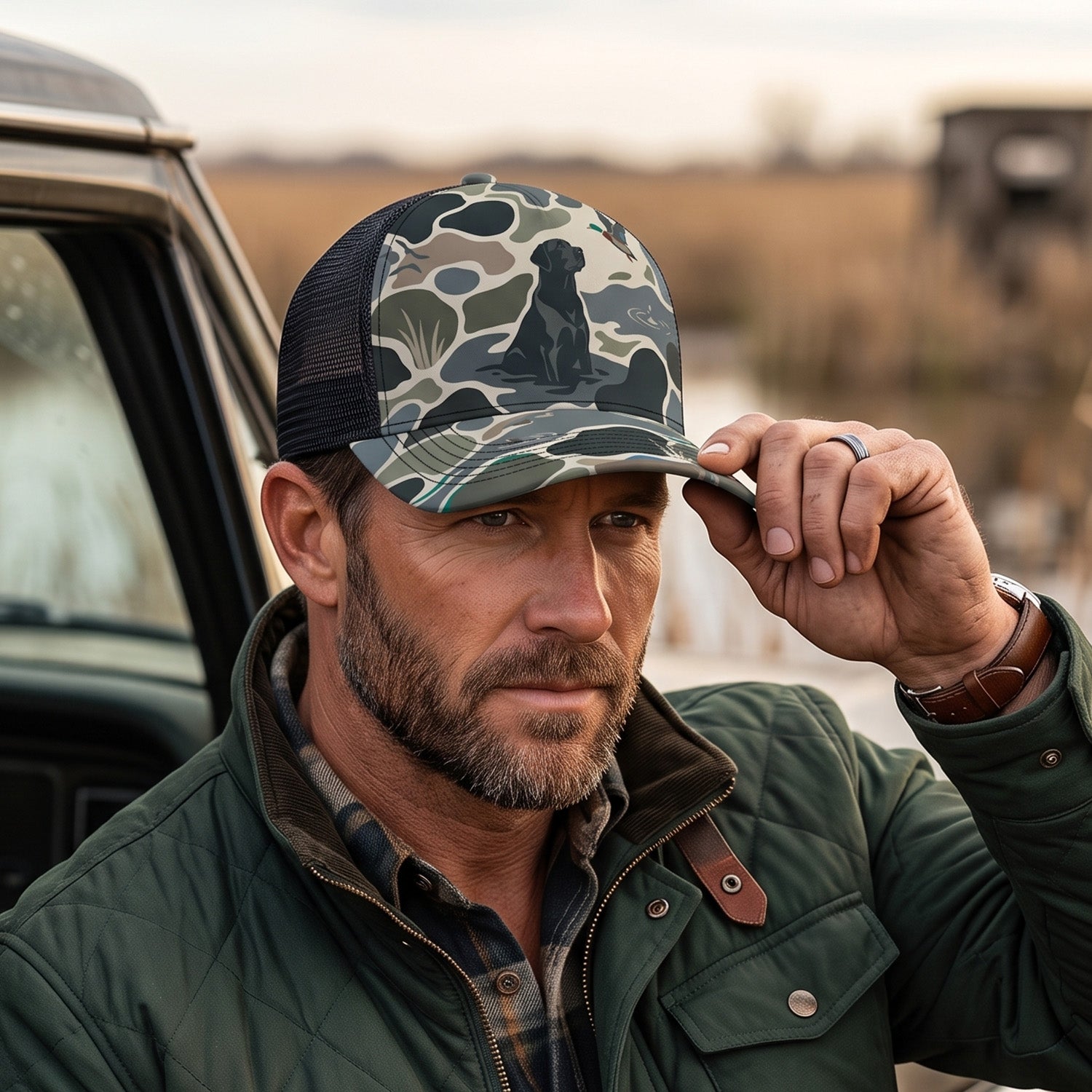 Duck Hunting - Outdoor Mesh Cap DUMC1010