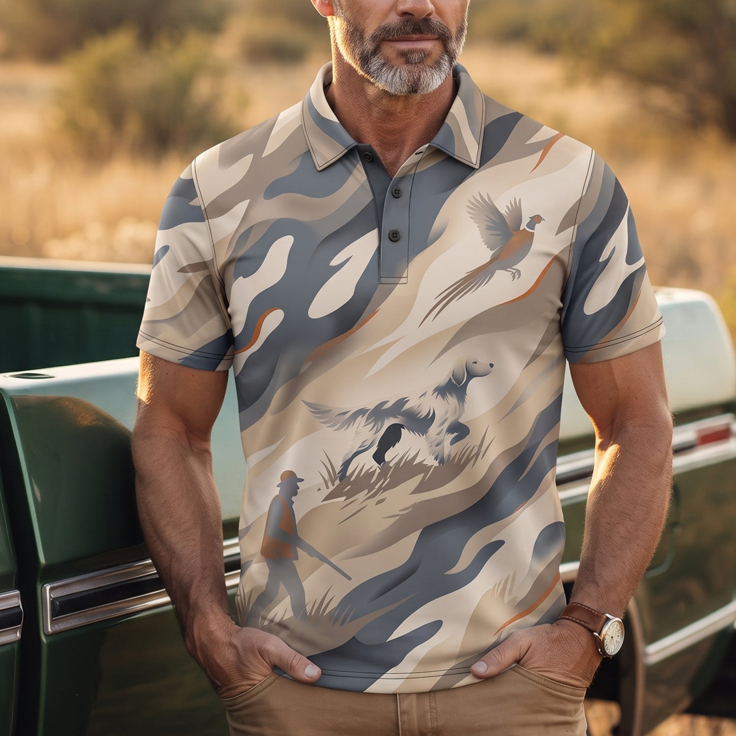 Upland Pheasant Hunting - Polo Shirt PHPL1016