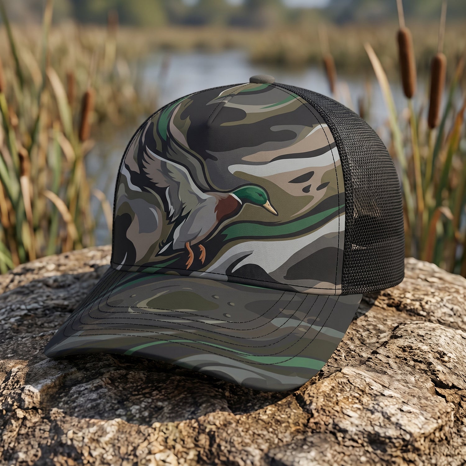 Duck Hunting - Outdoor Mesh Cap DUMC1007