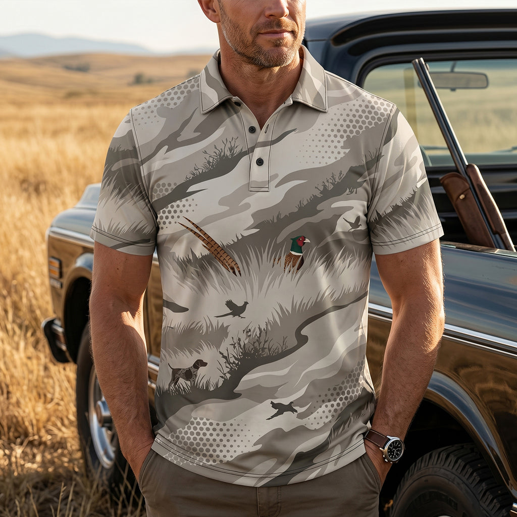 Upland Pheasant Hunting - Polo Shirt PHPL1009