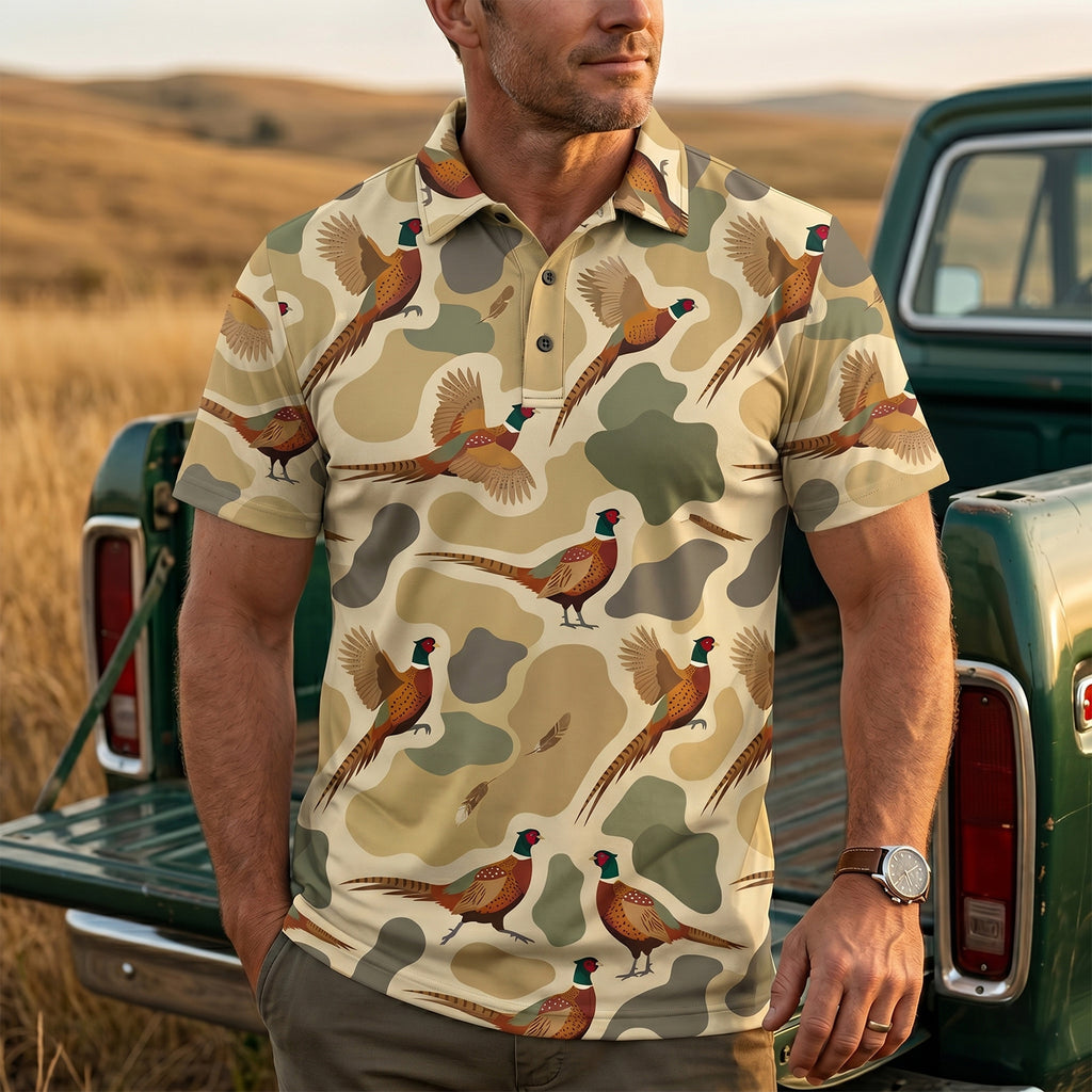 Upland Pheasant Hunting - Polo Shirt PHPL1013
