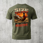 Upland Pheasant Hunting - Back Graphic T-Shirt PHCT1071