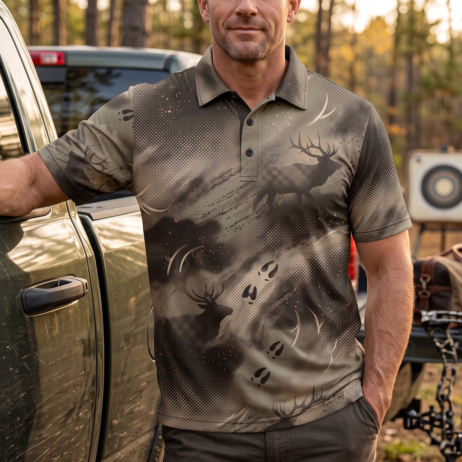 Elk Hunting - Polo Shirt EHPL1018