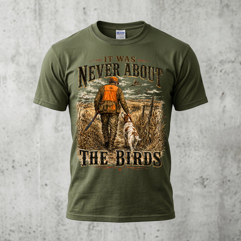 Upland Pheasant Hunting - Outdoor Cotton T-Shirt PHCT1033