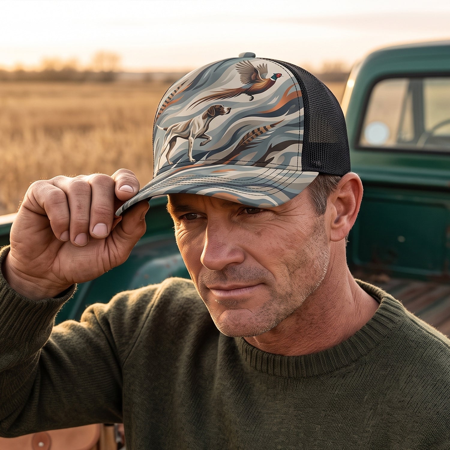 Upland Pheasant Hunting - Mesh Cap UPHMC1008
