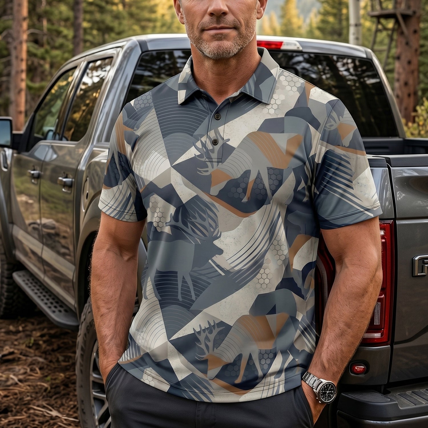 Elk Hunting - Polo Shirt EHPL1008
