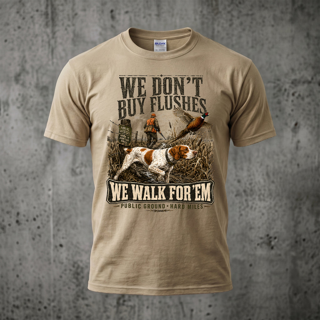 Upland Pheasant Hunting - Outdoor Cotton T-Shirt PHCT1050
