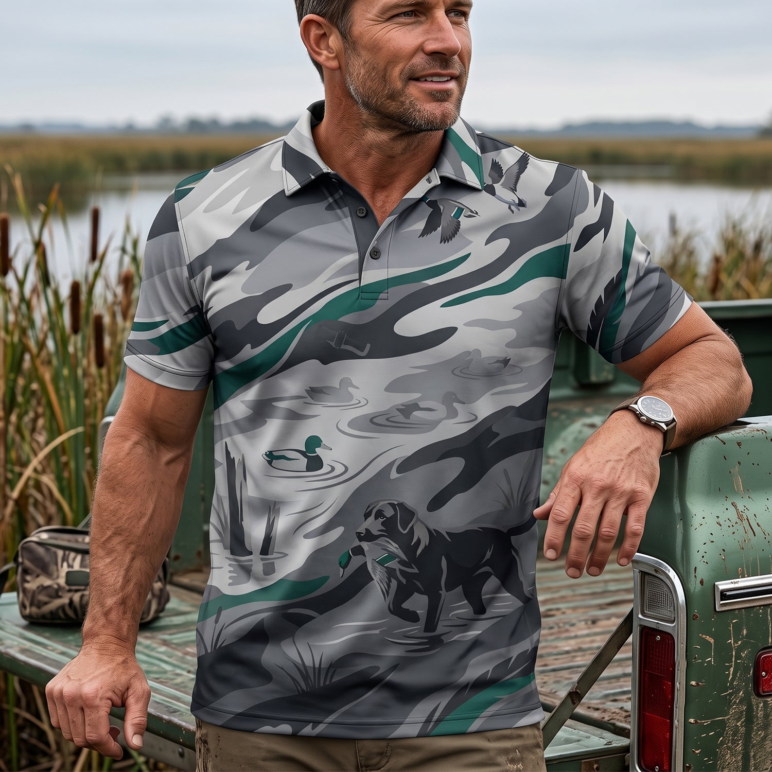 Duck Hunting - Polo Shirt DUPL1028