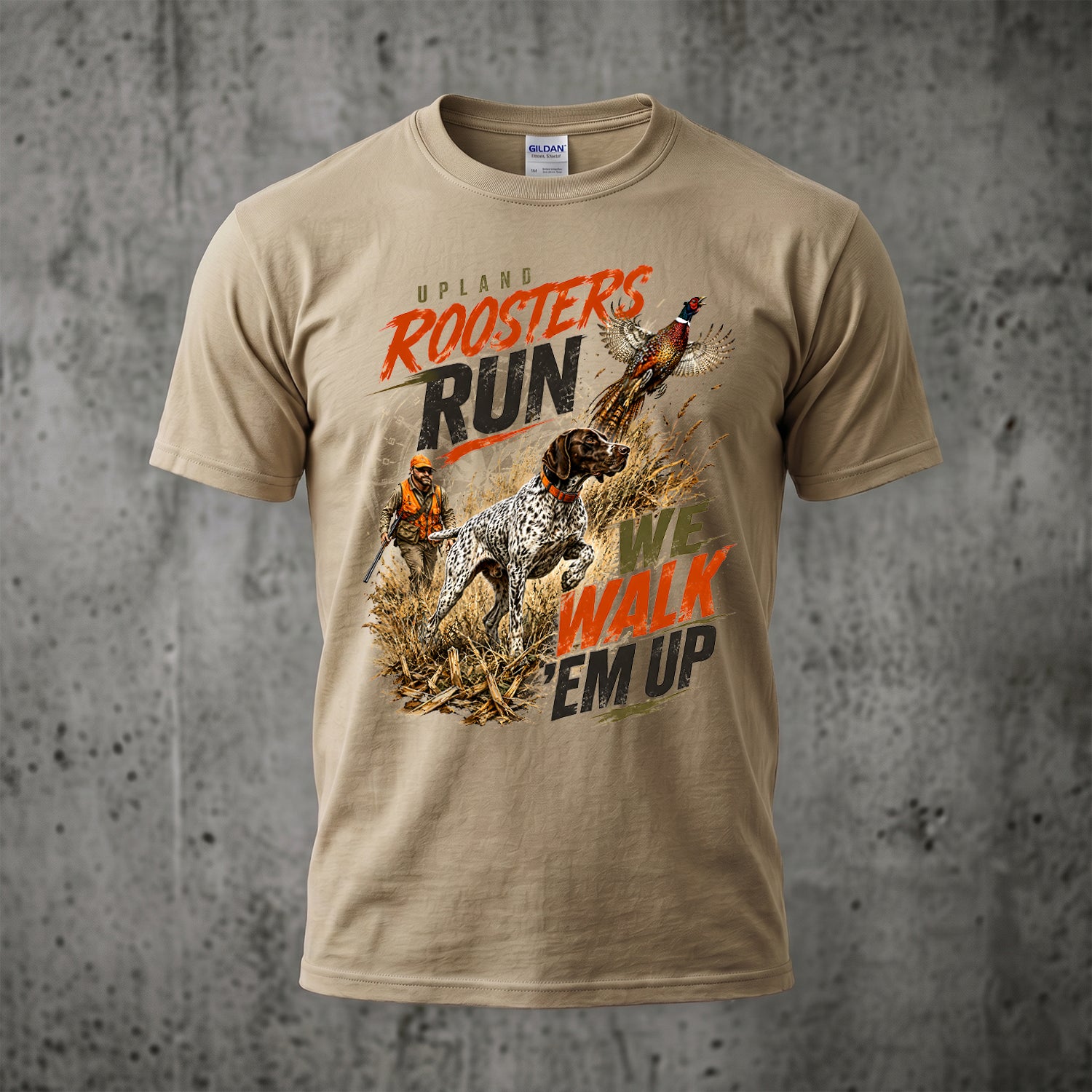 Upland Pheasant Hunting - Outdoor Cotton T-Shirt PHCT1054