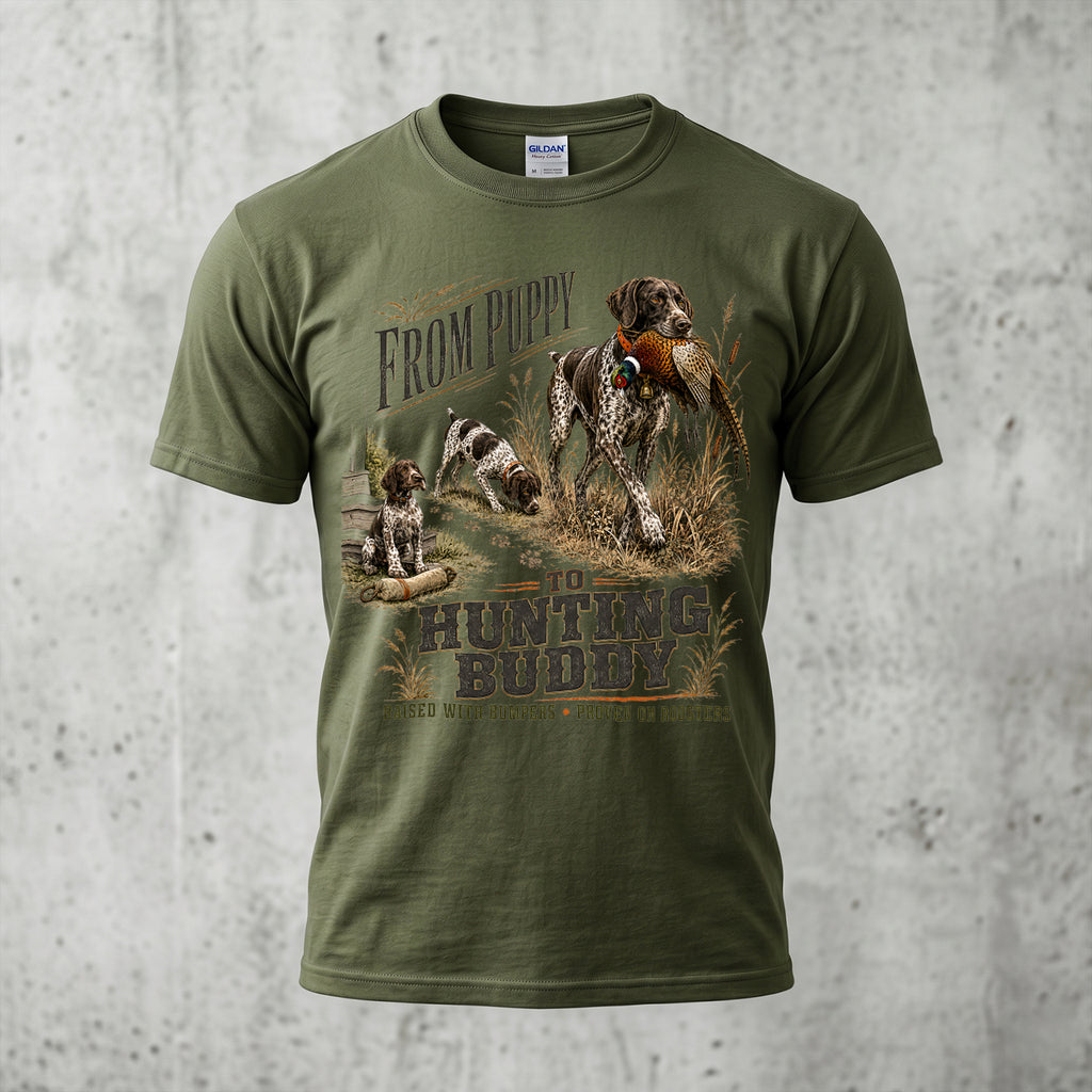 Upland Pheasant Hunting - Outdoor Cotton T-Shirt PHCT1047