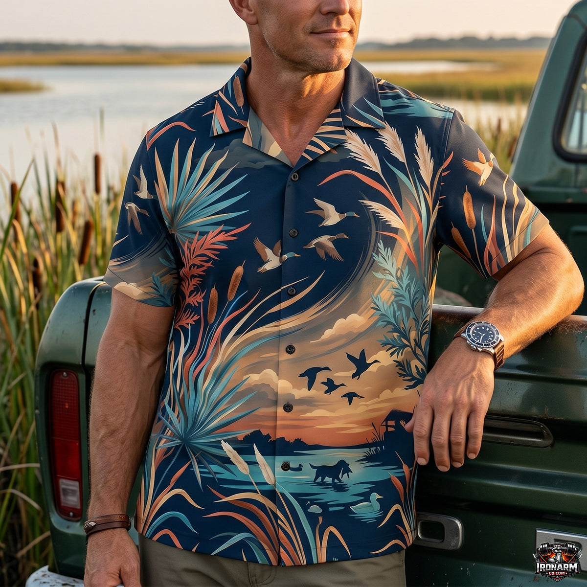 Mallard Paradise Collection - Hawaiian Shirt MPHS1007