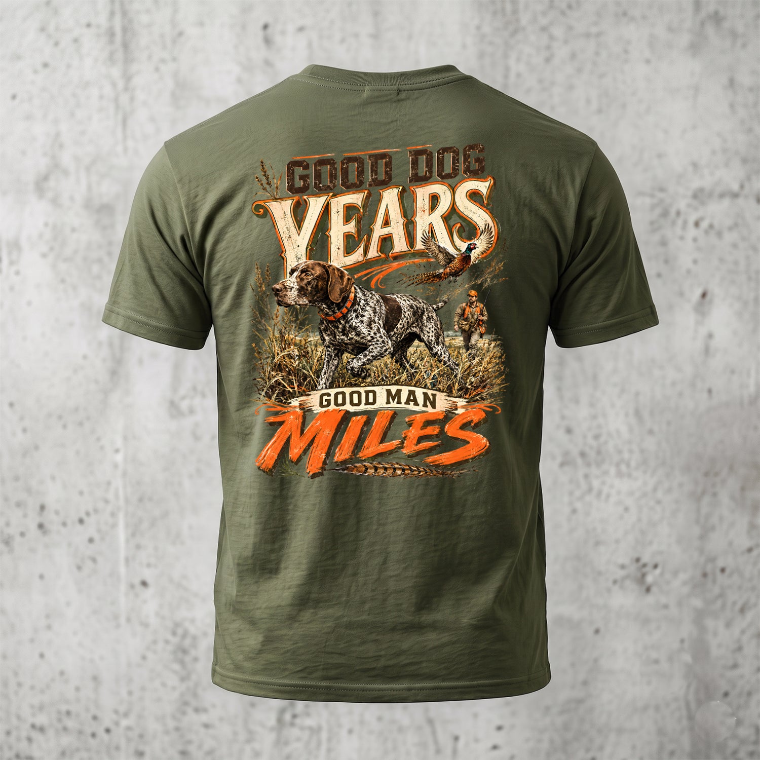 Upland Pheasant Hunting - Back Graphic T-Shirt PHCT1070