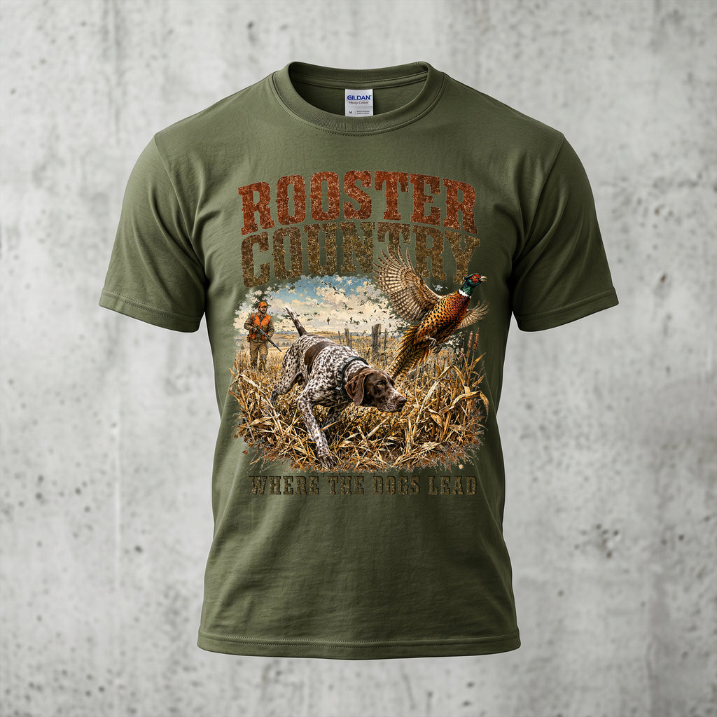Upland Pheasant Hunting - Outdoor Cotton T-Shirt PHCT1016