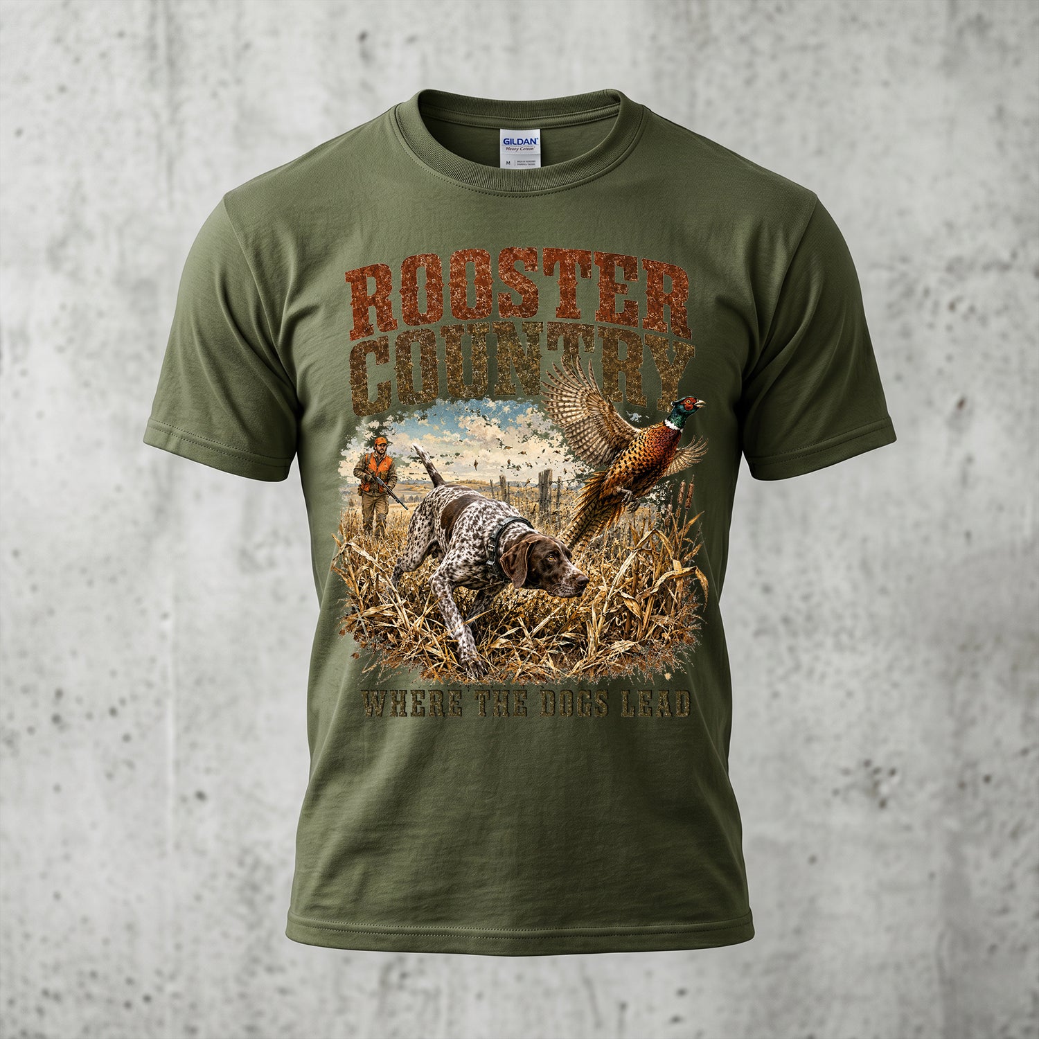Upland Pheasant Hunting - Outdoor Cotton T-Shirt PHCT1016