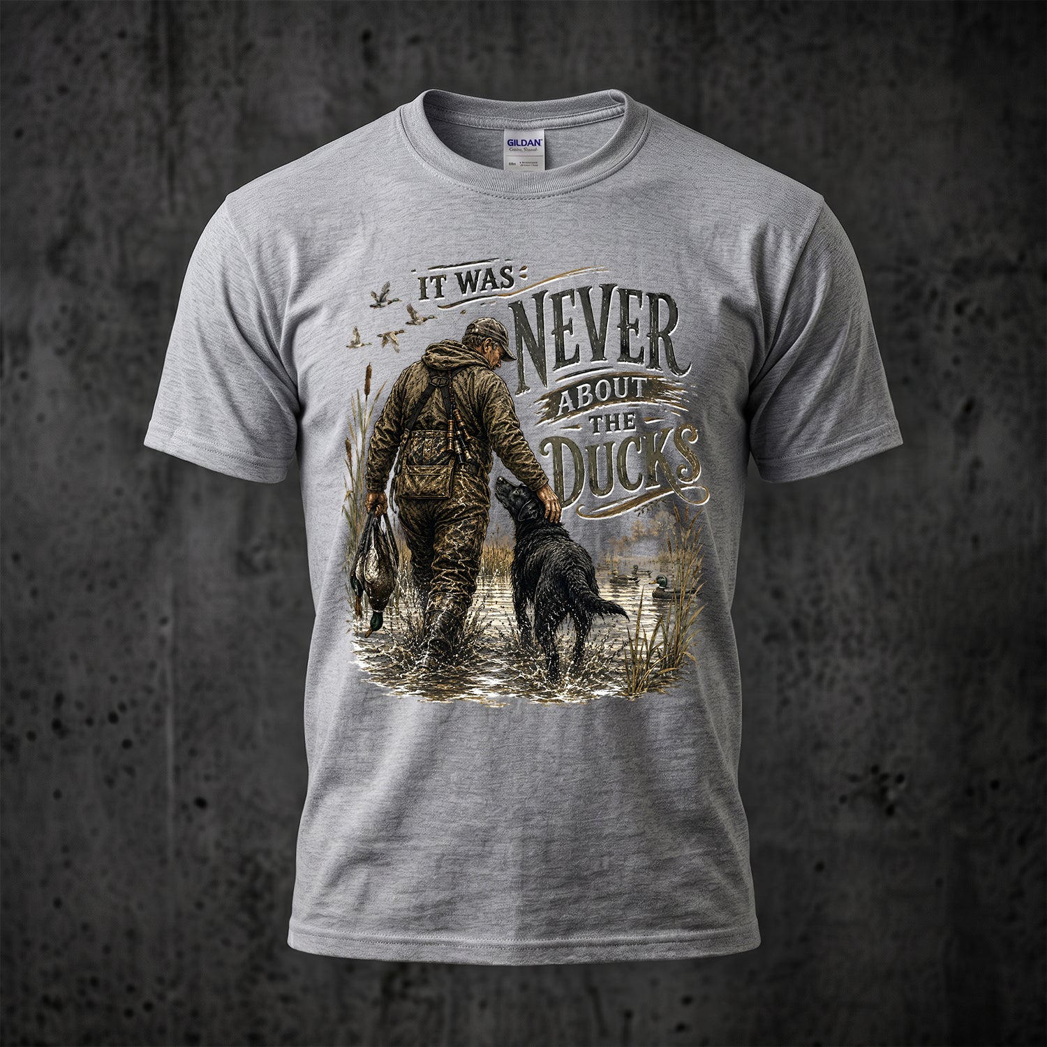 Duck Hunting - Outdoor Cotton T-Shirt DUCT1007