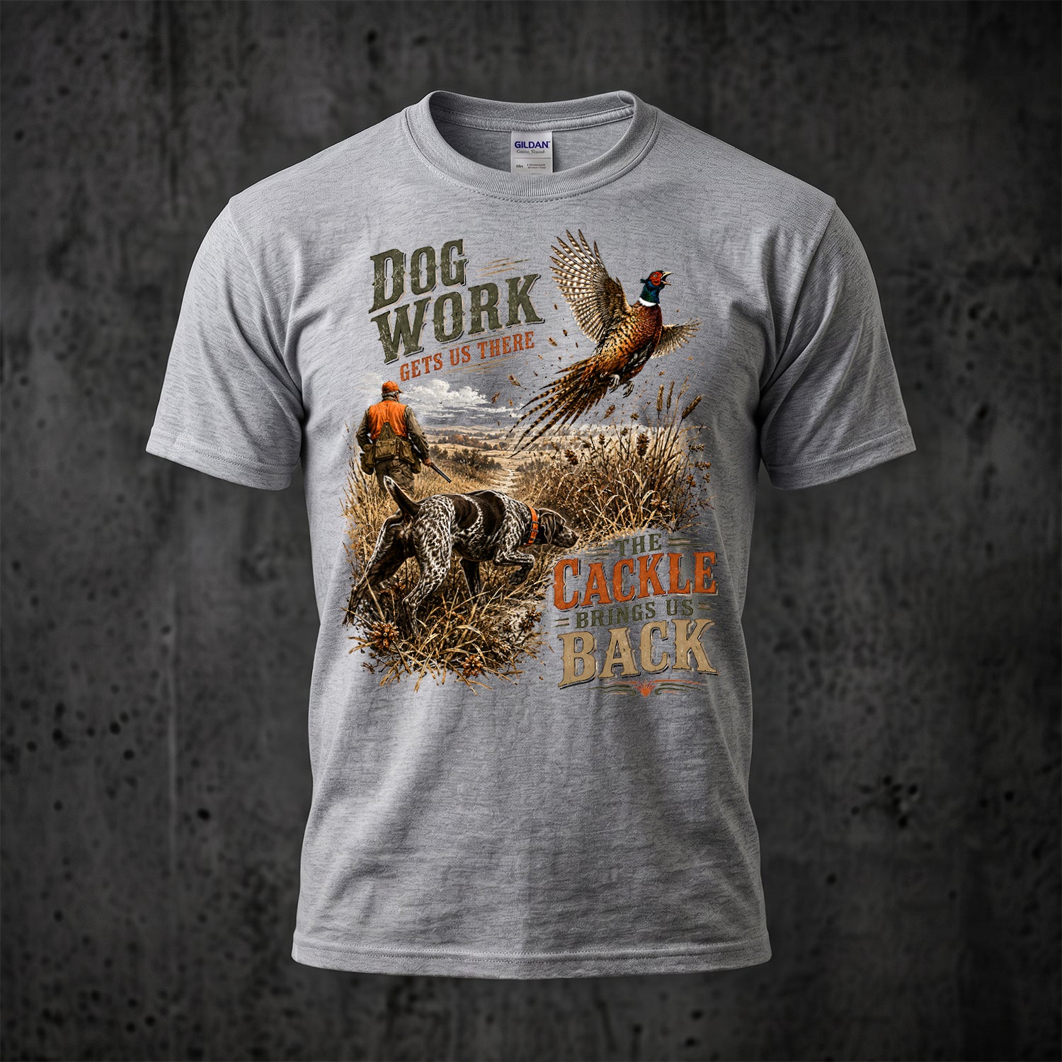 Upland Pheasant Hunting - Outdoor Cotton T-Shirt PHCT1035