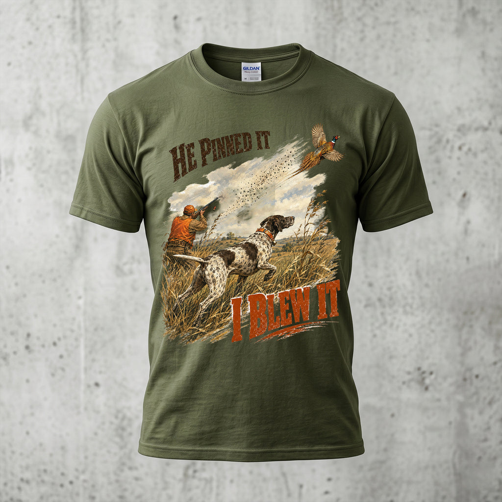 Upland Pheasant Hunting - Outdoor Cotton T-Shirt PHCT1014