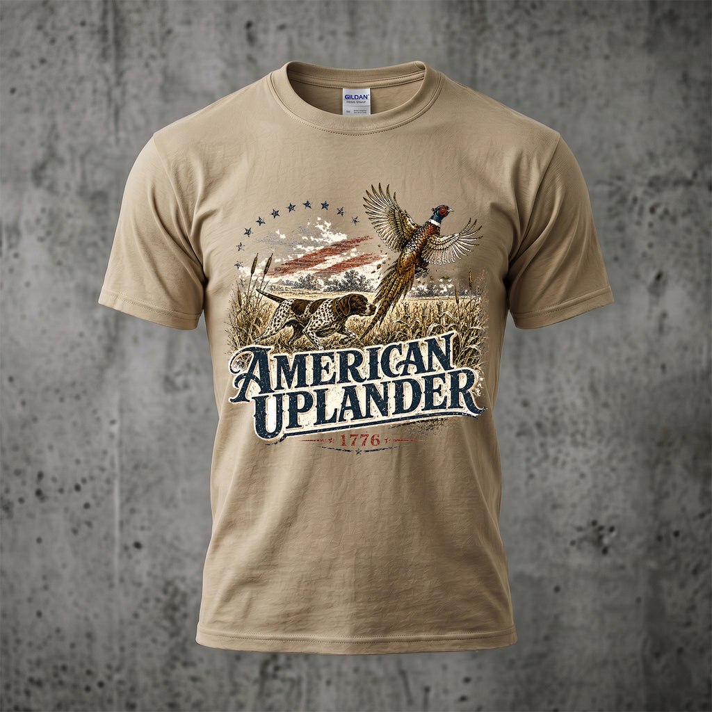 Upland Pheasant Hunting - Outdoor Cotton T-Shirt PHCT1011