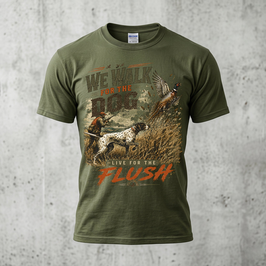 Upland Pheasant Hunting - Outdoor Cotton T-Shirt PHCT1009