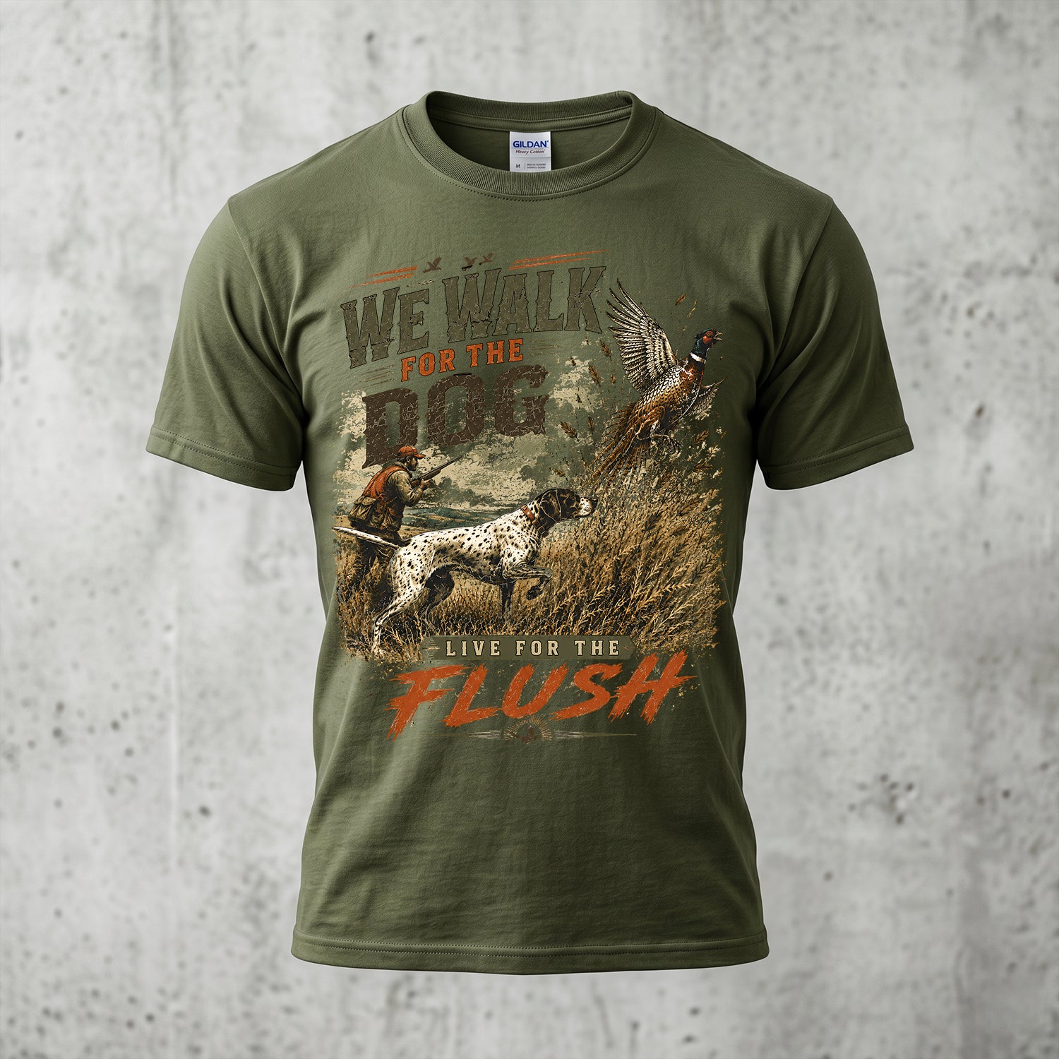Upland Pheasant Hunting - Outdoor Cotton T-Shirt PHCT1009
