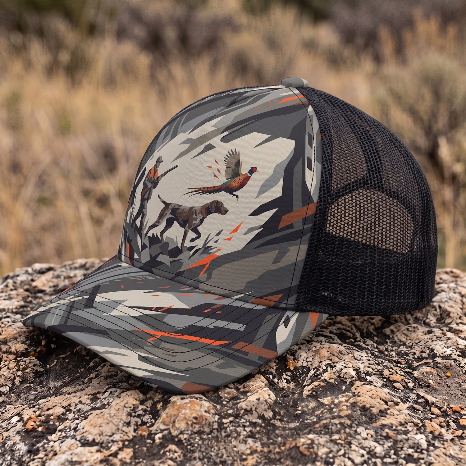 Upland Pheasant Hunting - Mesh Cap UPHMC1016
