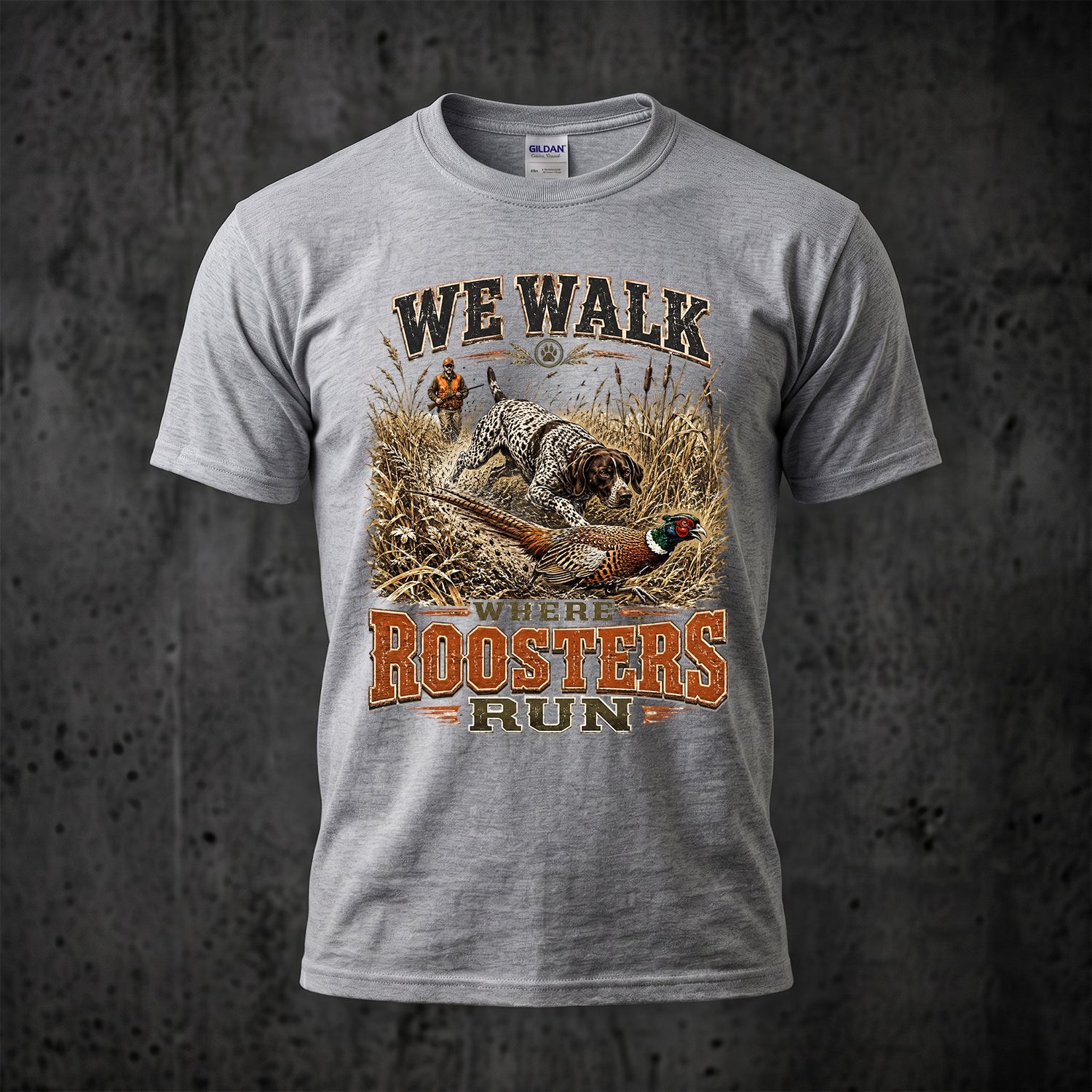 Upland Pheasant Hunting - Outdoor Cotton T-Shirt PHCT1029