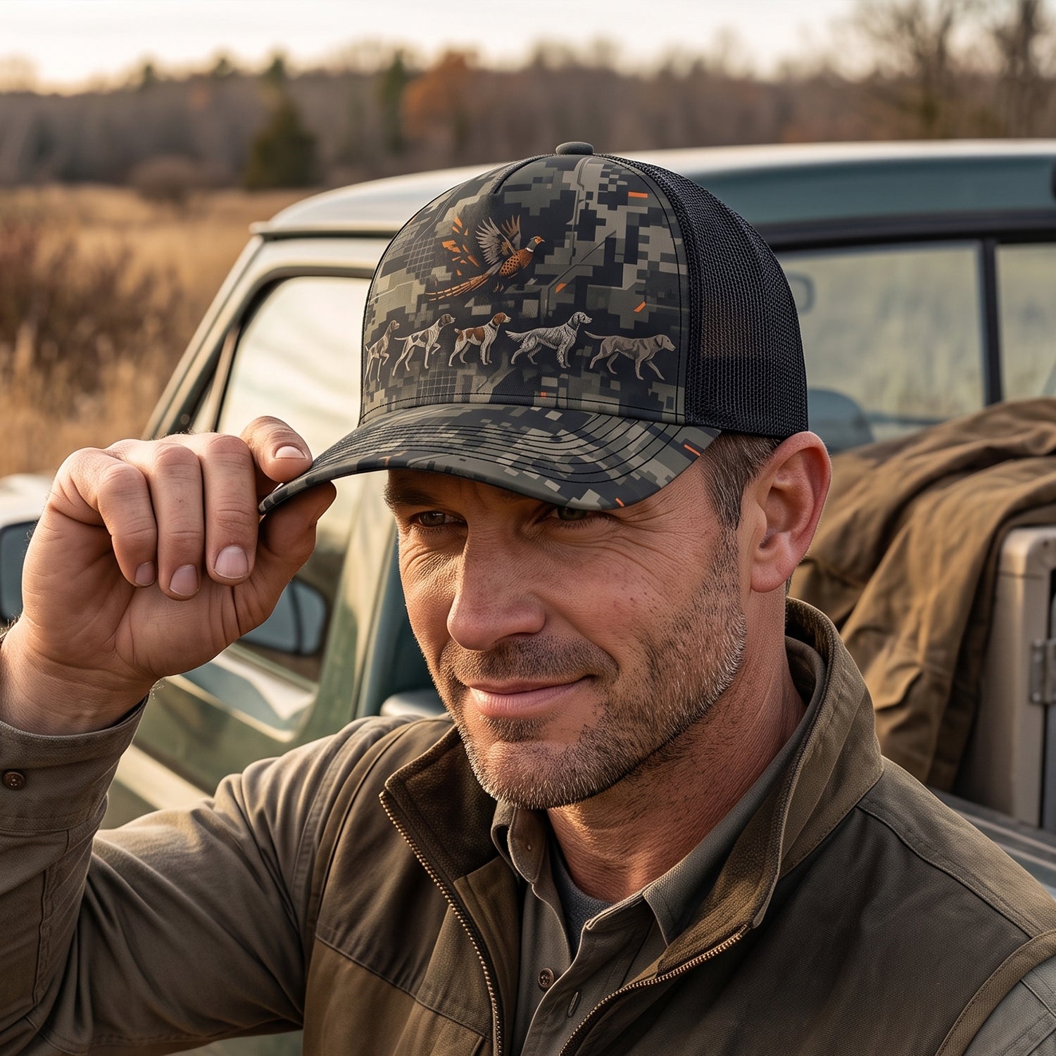 Upland Pheasant Hunting - Mesh Cap UPHMC1010