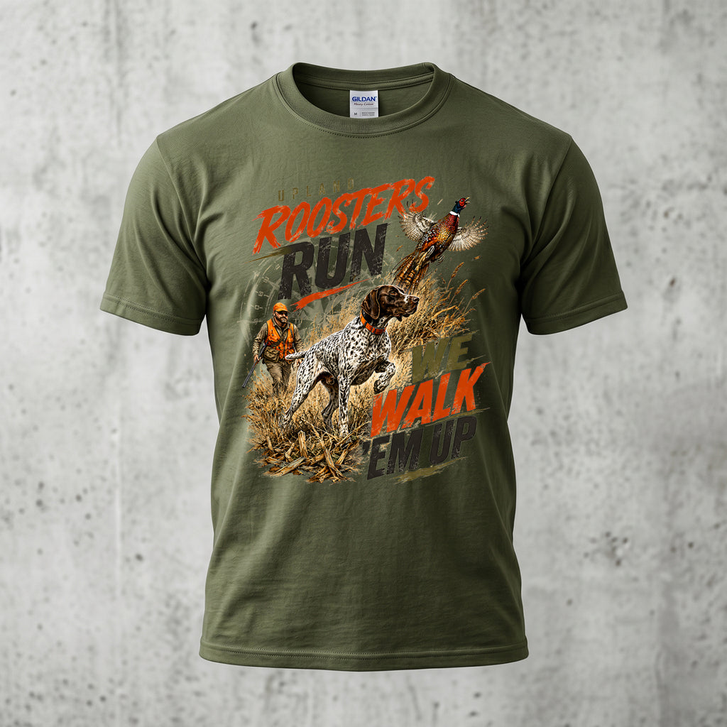 Upland Pheasant Hunting - Outdoor Cotton T-Shirt PHCT1054
