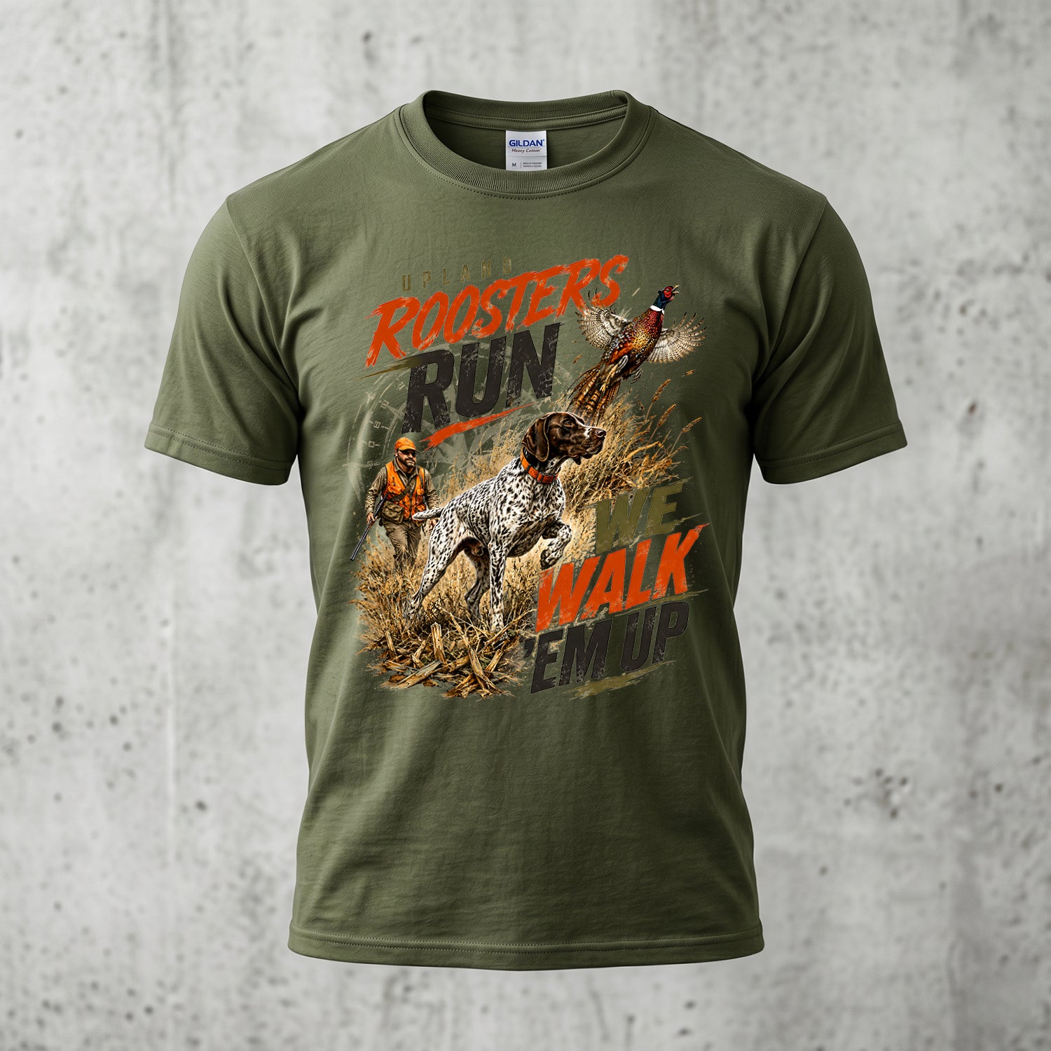 Upland Pheasant Hunting - Outdoor Cotton T-Shirt PHCT1054