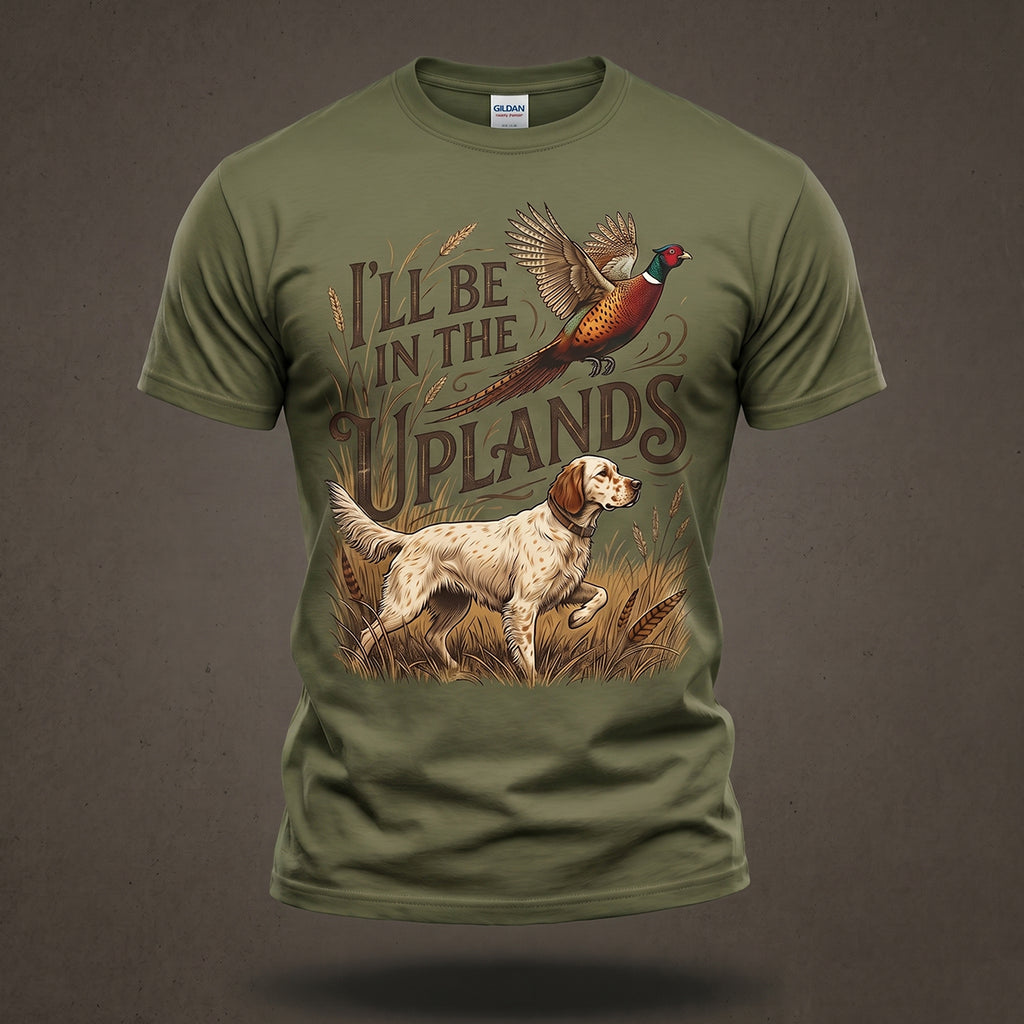 Upland Pheasant Hunting - Outdoor Cotton T-Shirt PHCT1003