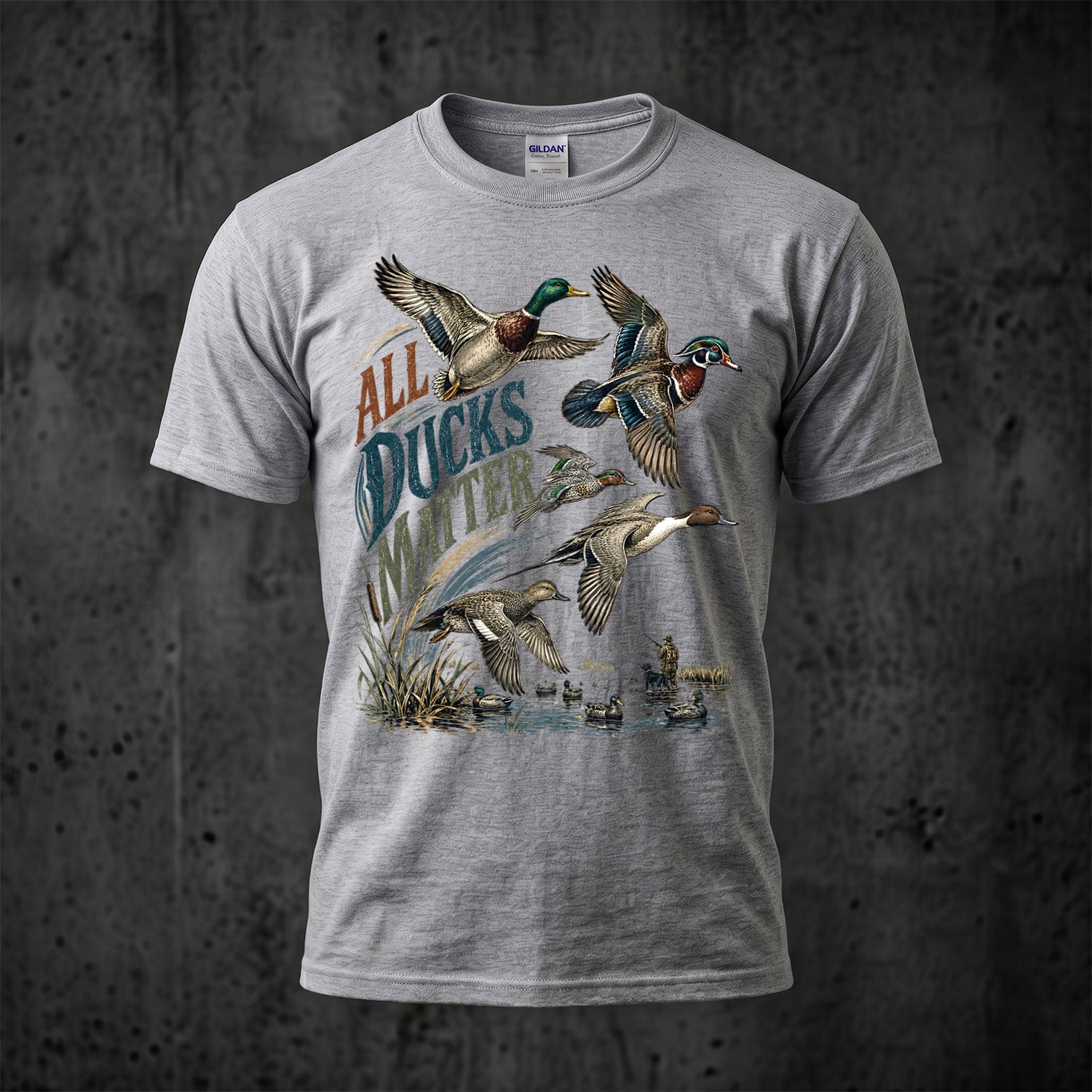 Duck Hunting - Outdoor Cotton T-Shirt DUCT1008