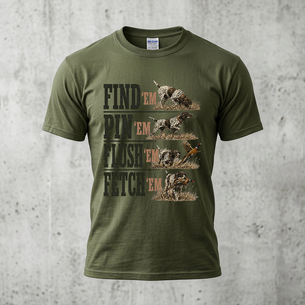Upland Pheasant Hunting - Outdoor Cotton T-Shirt PHCT1013
