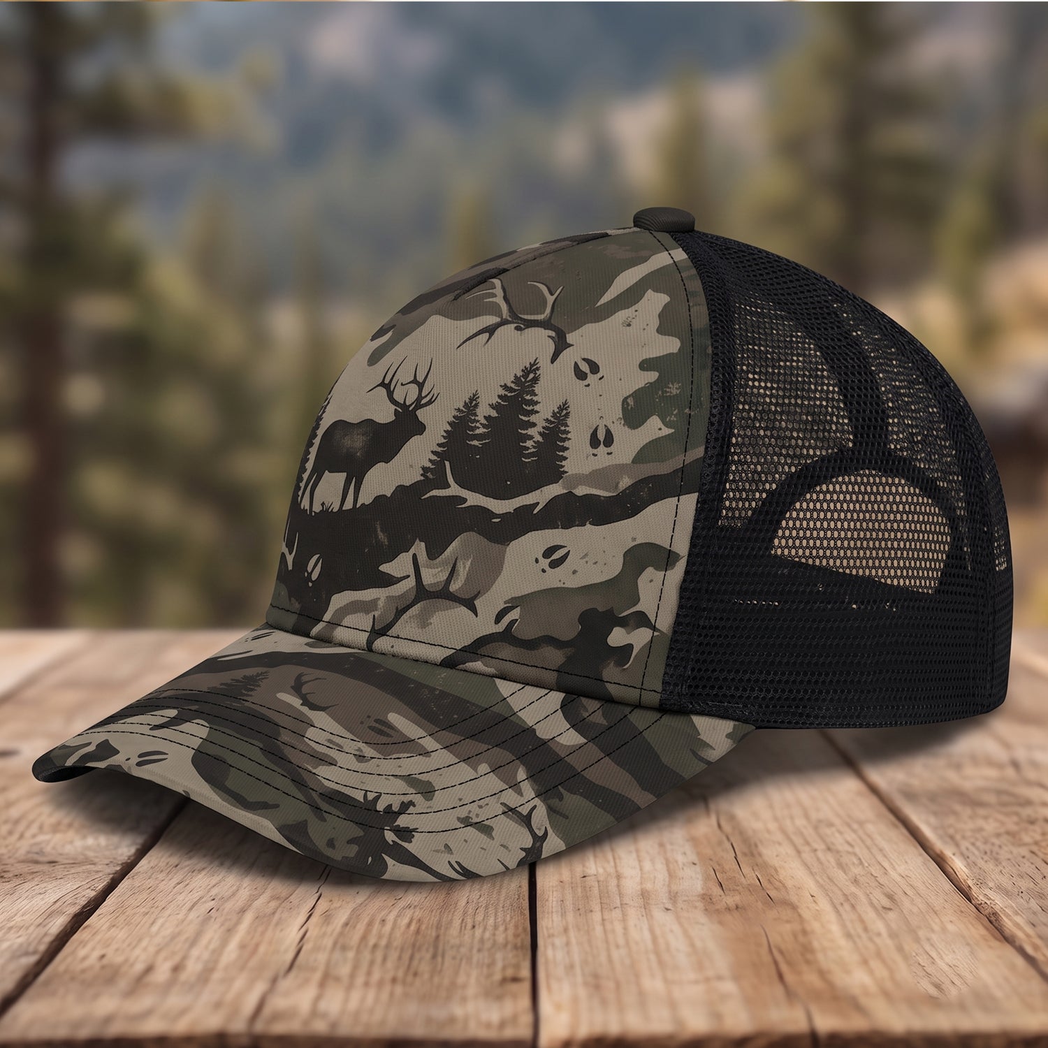 Elk Hunting - Outdoor Mesh Cap EHMC1006
