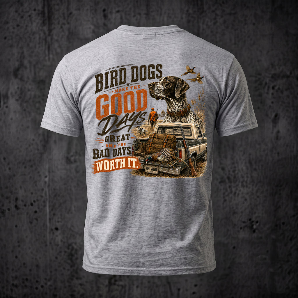 Upland Pheasant Hunting - Back Graphic T-Shirt PHCT1065