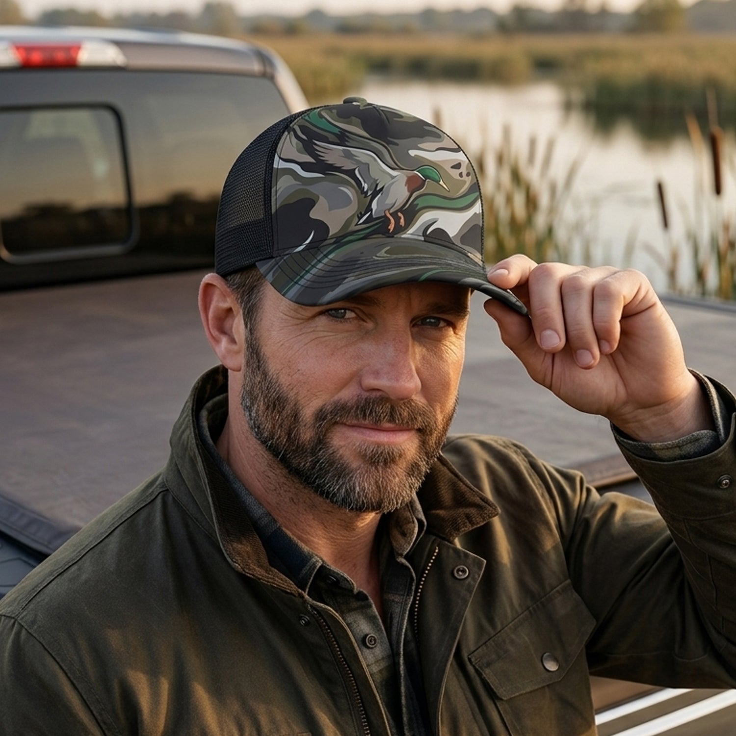 Duck Hunting - Outdoor Mesh Cap DUMC1007