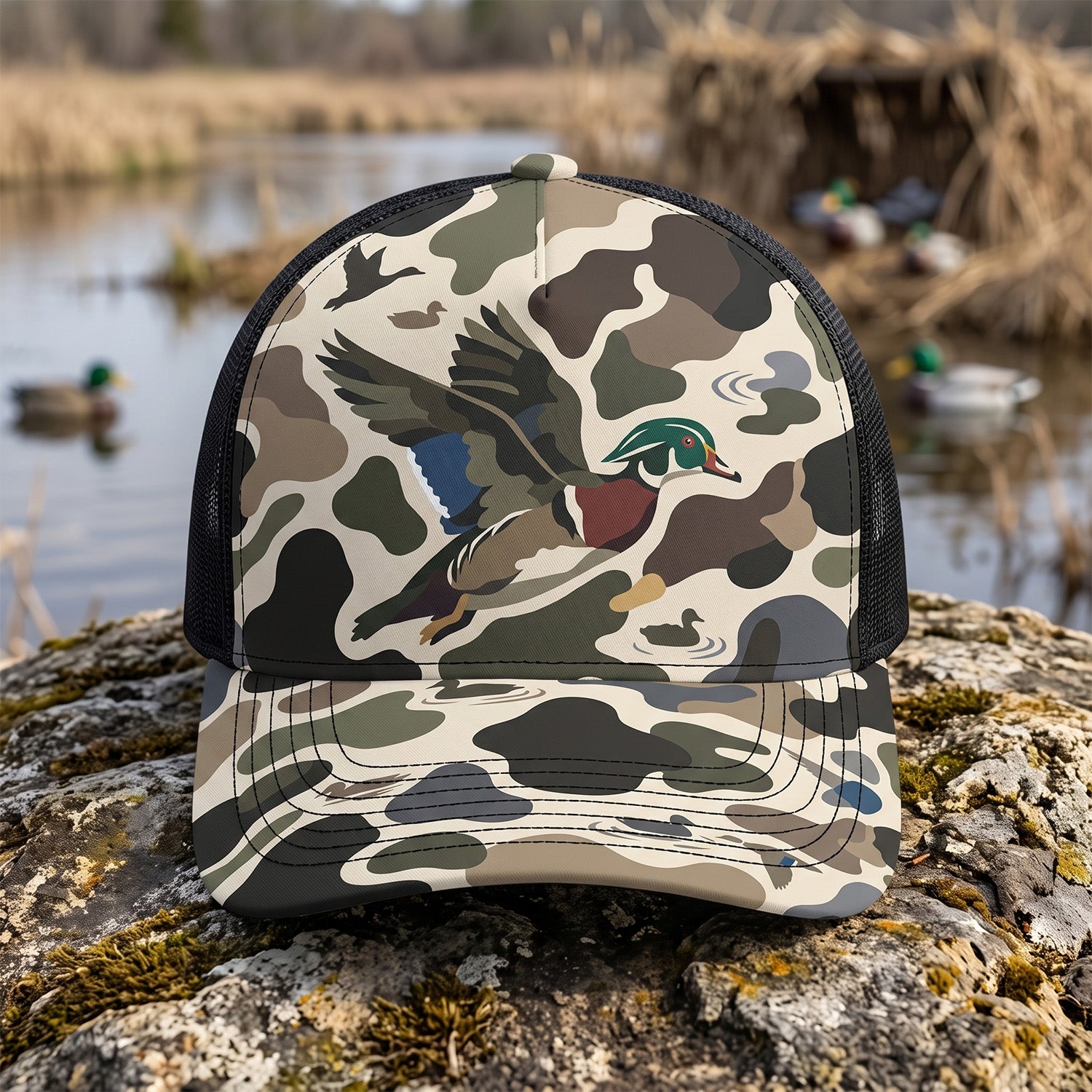 Duck Hunting - Outdoor Mesh Cap DUMC1009