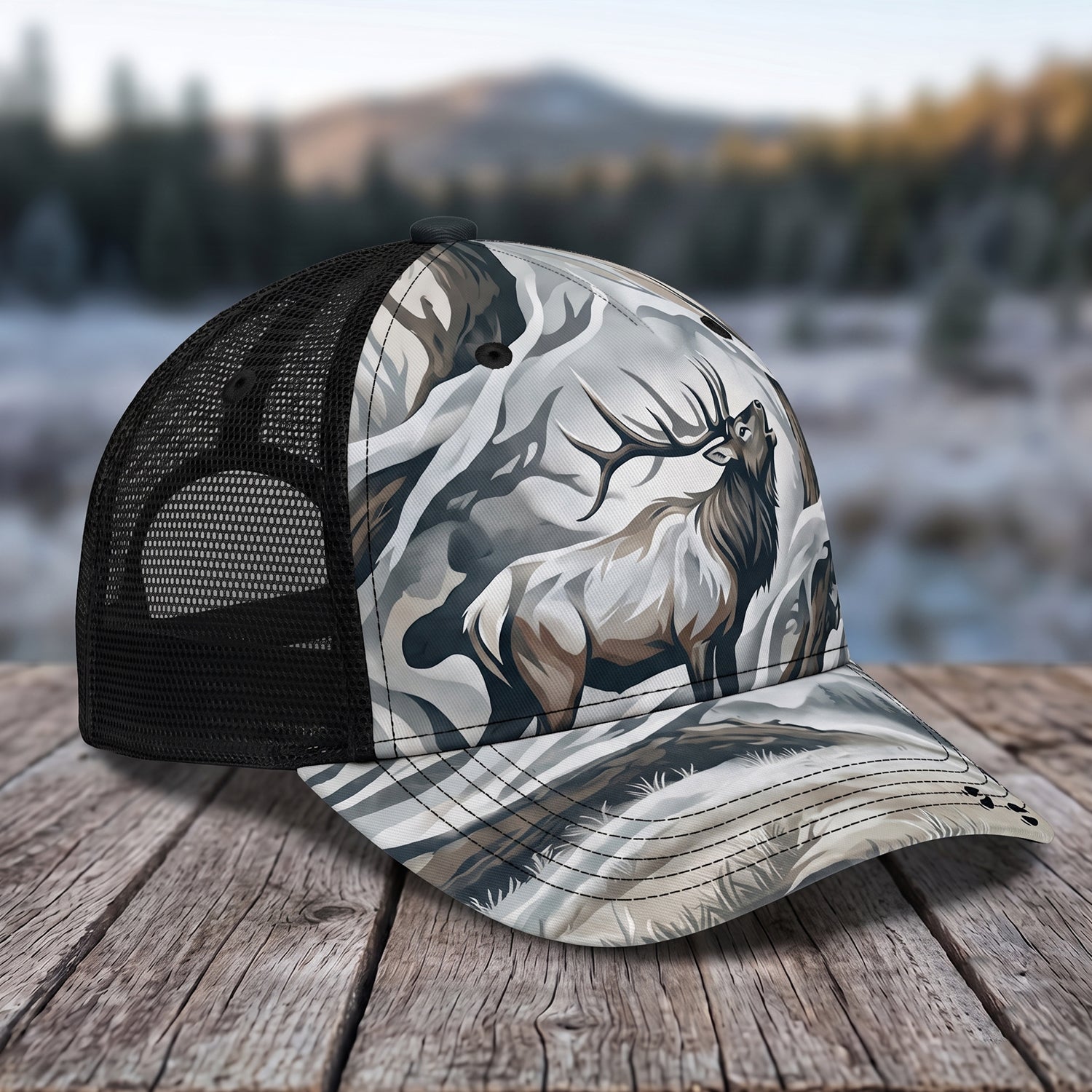Elk Hunting - Outdoor Mesh Cap EHMC1004