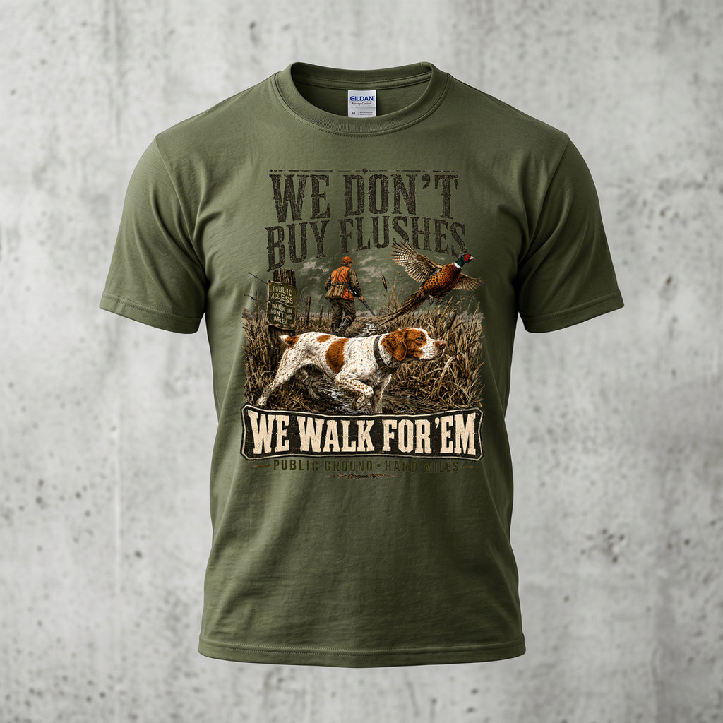 Upland Pheasant Hunting - Outdoor Cotton T-Shirt PHCT1050