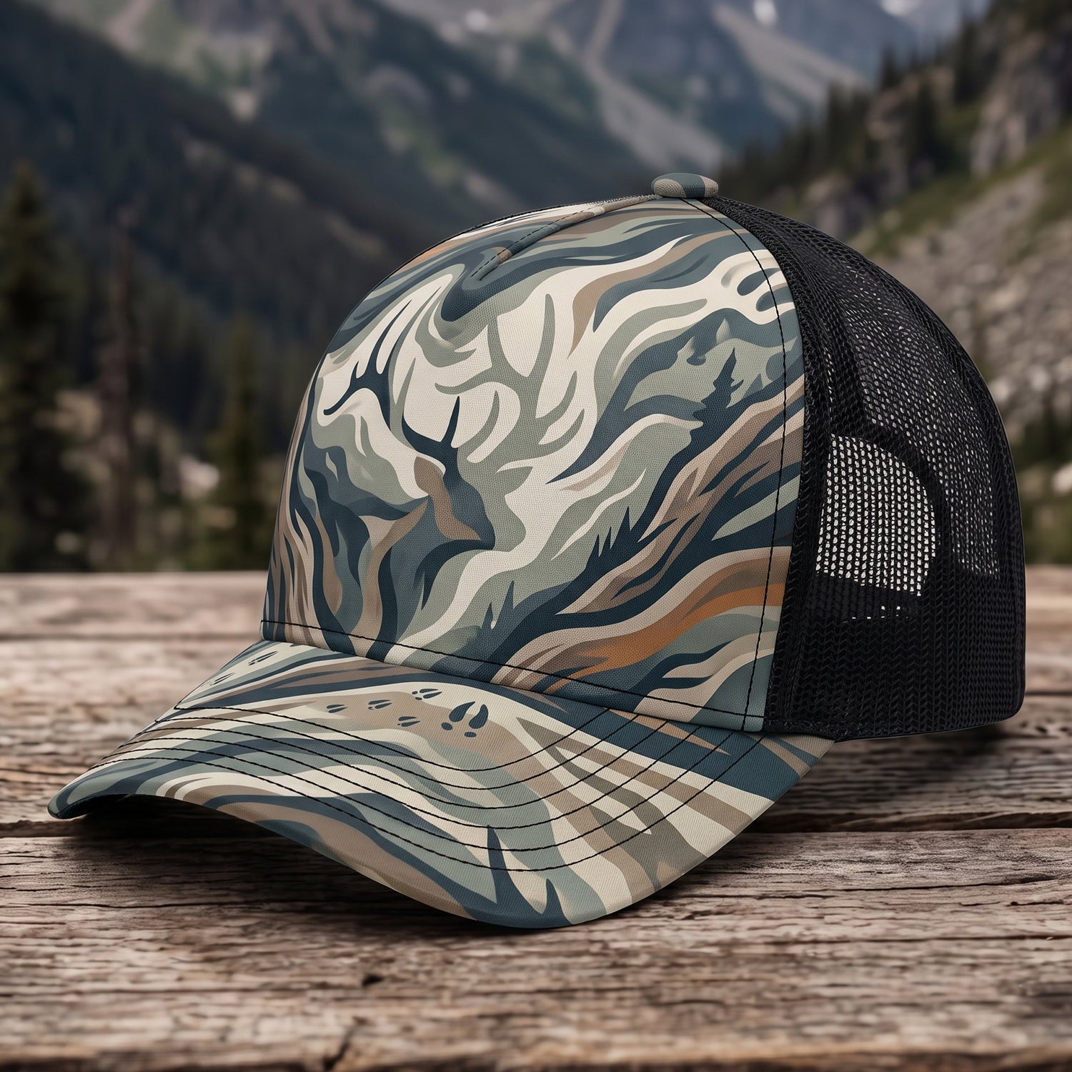 Elk Hunting - Outdoor Mesh Cap EHMC1005