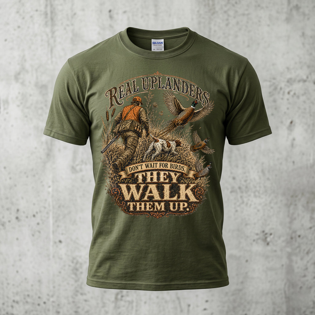 Upland Pheasant Hunting - Outdoor Cotton T-Shirt PHCT1024