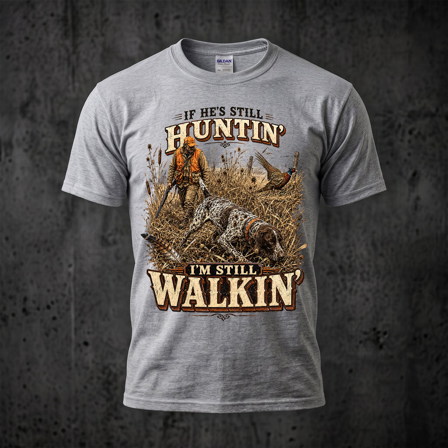 Upland Pheasant Hunting - Outdoor Cotton T-Shirt PHCT1030