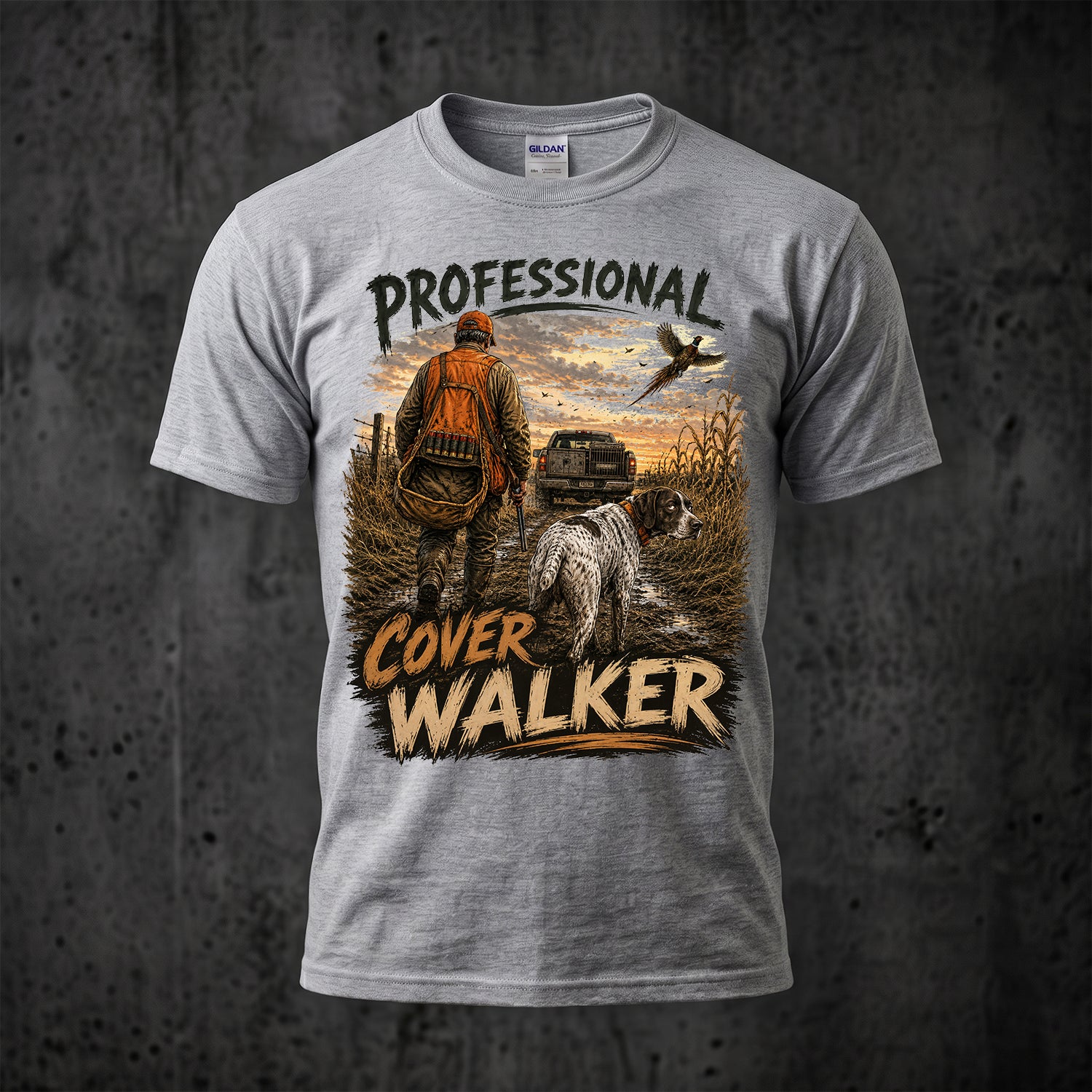 Upland Pheasant Hunting - Outdoor Cotton T-Shirt PHCT1031