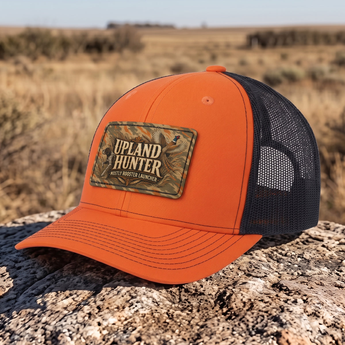 Pheasant Hunting - Leather Patch Trucker Cap PHLTC1002