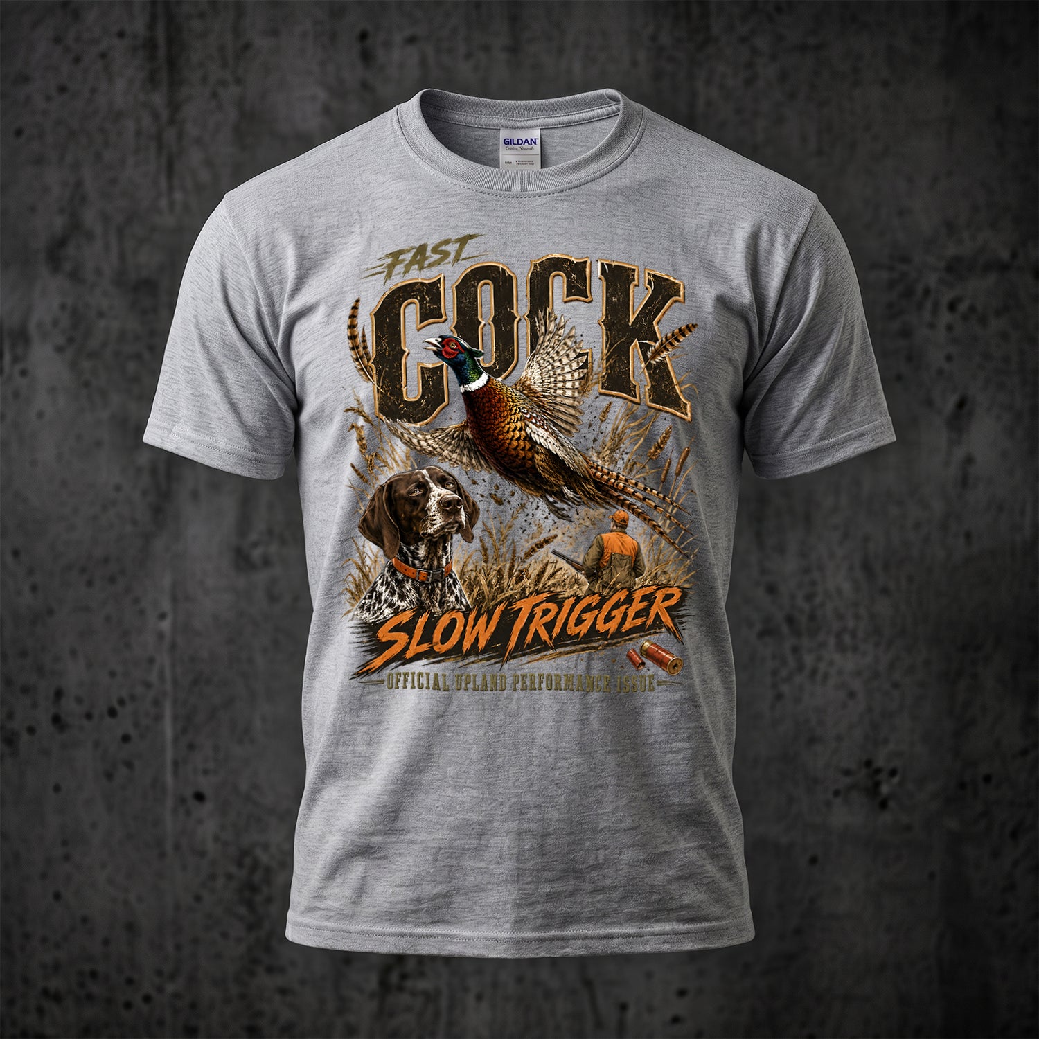 Upland Pheasant Hunting - Outdoor Cotton T-Shirt PHCT1058