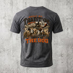 Upland Pheasant Hunting - Back Graphic T-Shirt PHCT1064