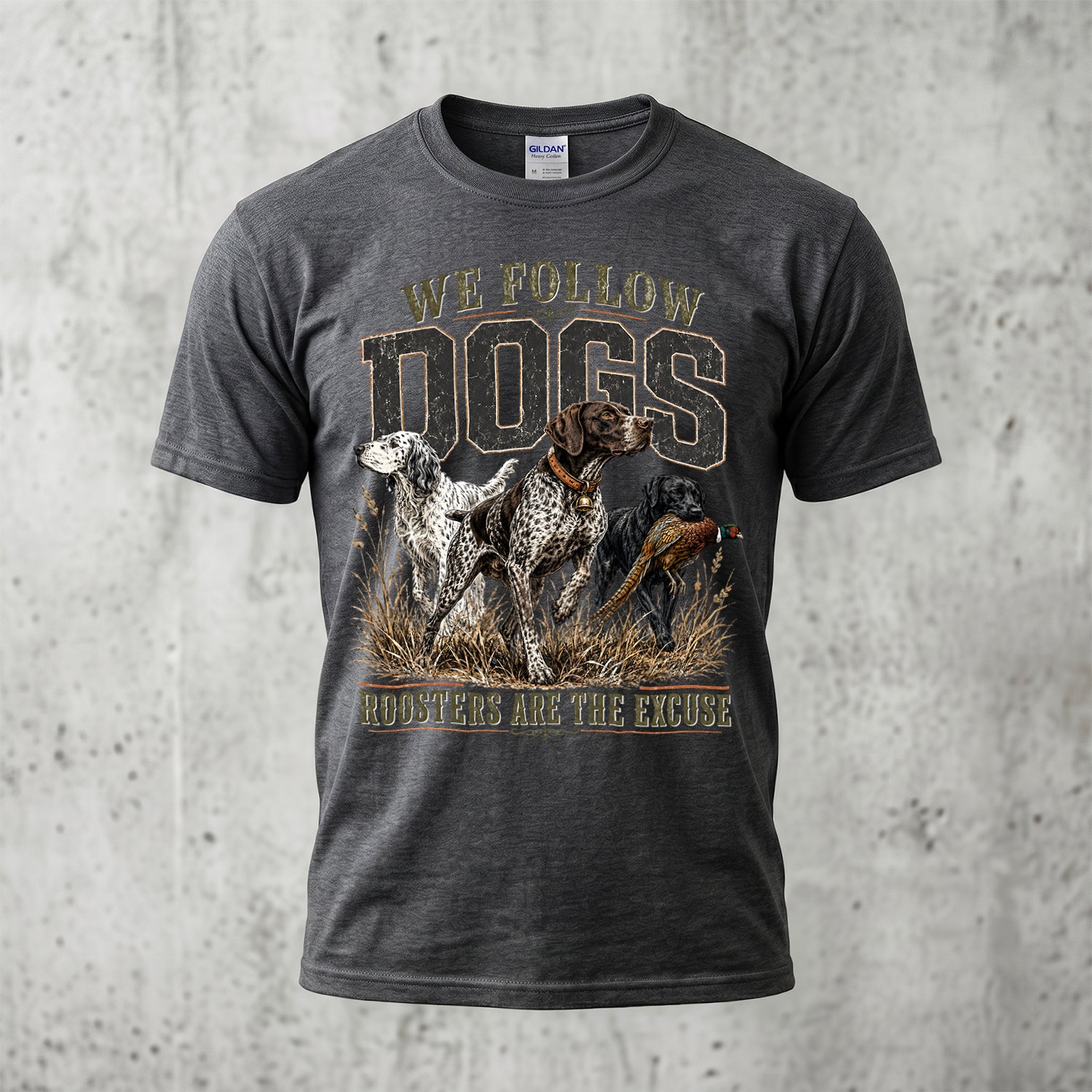 Upland Pheasant Hunting - Outdoor Cotton T-Shirt PHCT1041