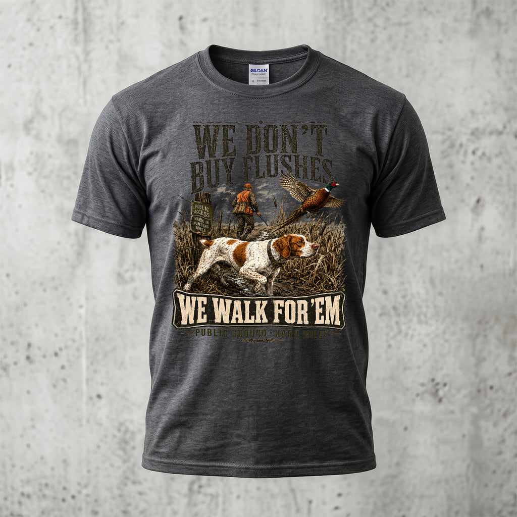 Upland Pheasant Hunting - Outdoor Cotton T-Shirt PHCT1050