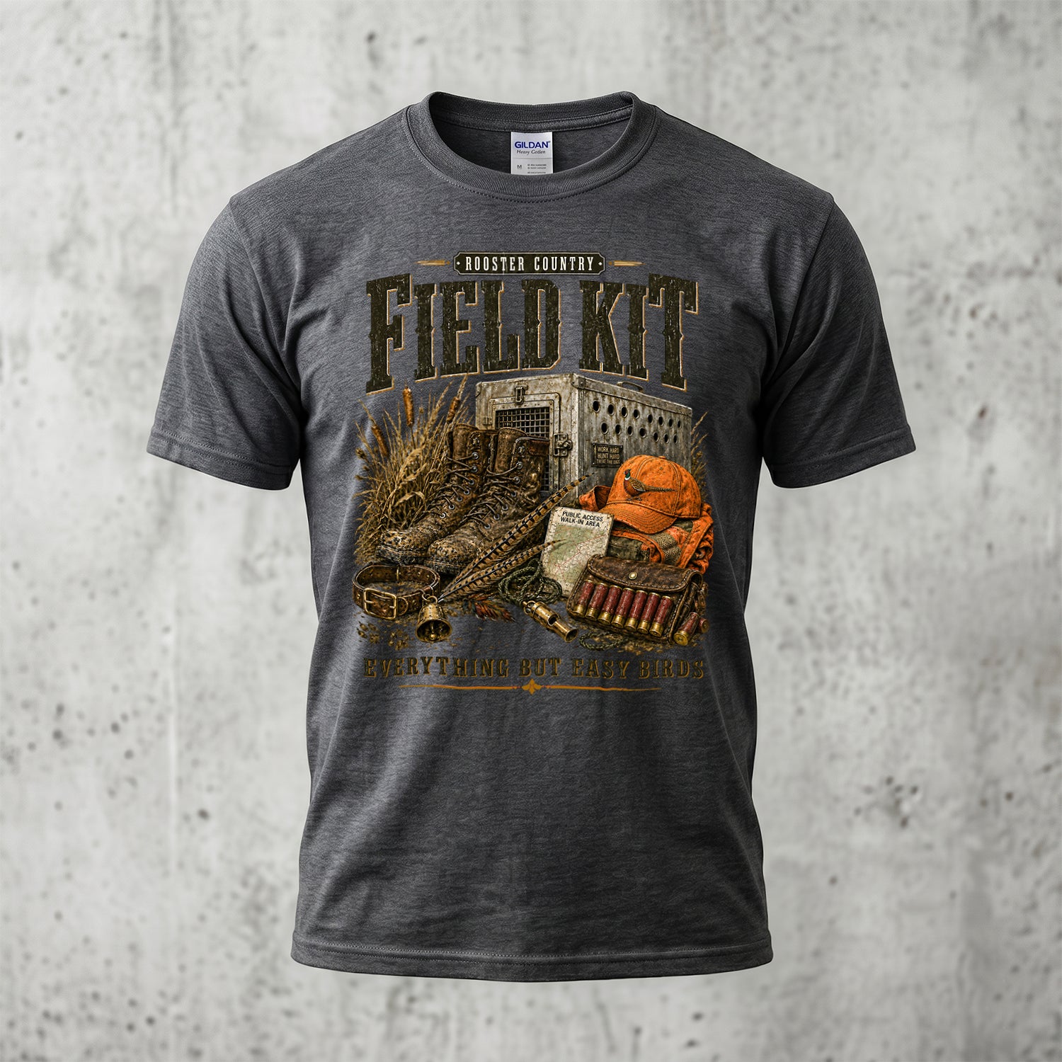Upland Pheasant Hunting - Outdoor Cotton T-Shirt PHCT1051
