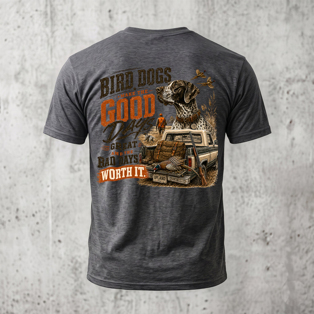 Upland Pheasant Hunting - Back Graphic T-Shirt PHCT1065